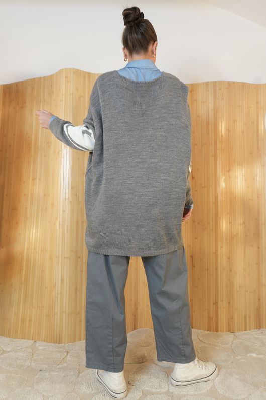 Beatrix Heart Slouch Knit Slate